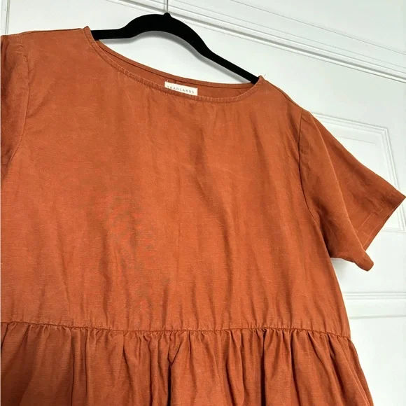Tradlands Nico Dress in Rust Size L - Picture 3 of 6